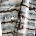 Embossed Luxury Synthetic Fur/Strip Printing Faux Animal Fur